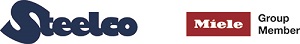 Logo Steelco Pantone 654C + MIELE Group Member aligned